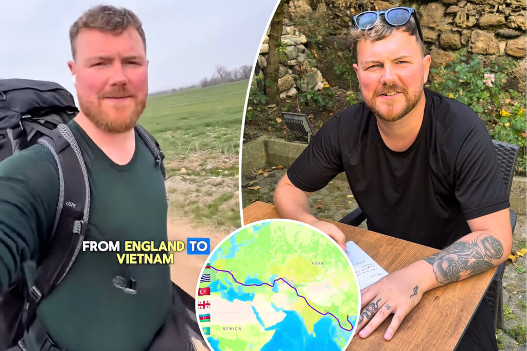 Extreme Traveler walks over 8,000 miles from the United Kingdom to Asia: Here is the exact route you are doing