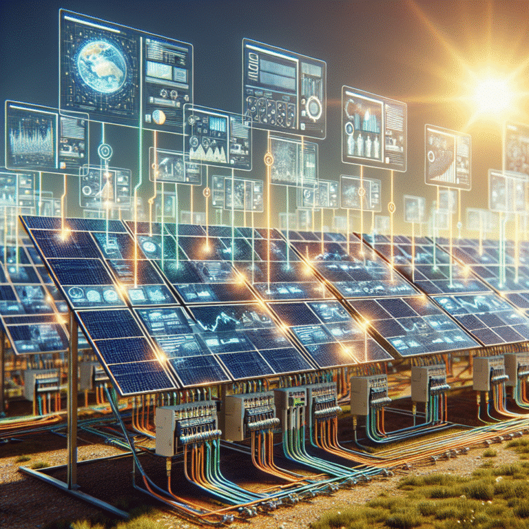 solar panels with smart monitoring systems