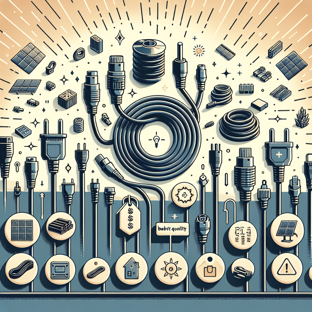 affordable solar cables and connectors