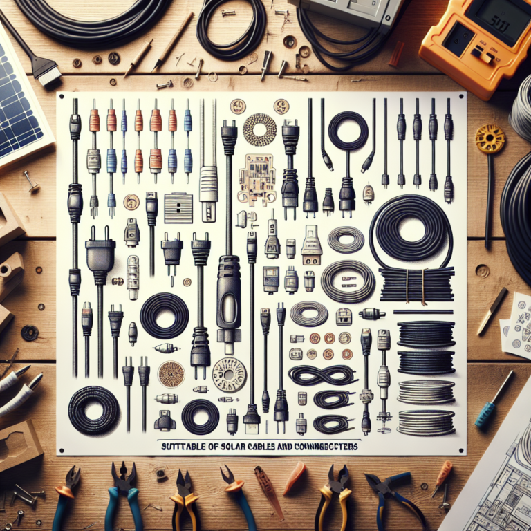 affordable solar cables and connectors for DIY projects