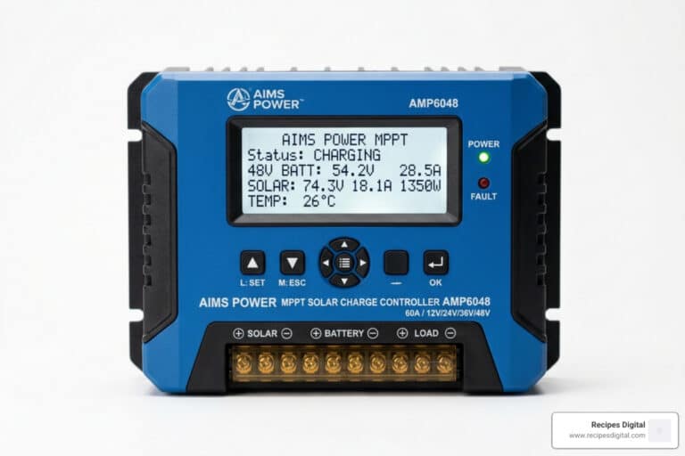 aims amp mppt solar charge controller scc