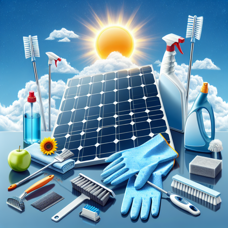 solar panel cleaning kits and tools